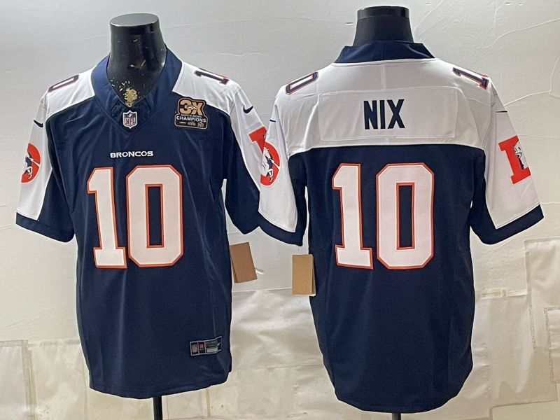 Men 2026 Denver Broncos #10 Nix blue Nike Limited NFL Jersey 0901008
